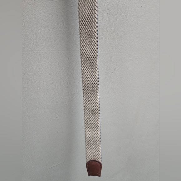 Tommy Bahama Mens Navy and Beige Braided Belt 32 - 36 - Picture 10 of 12